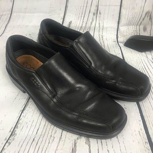 ECCO Slipon Leather Loafers in Black, 10 US